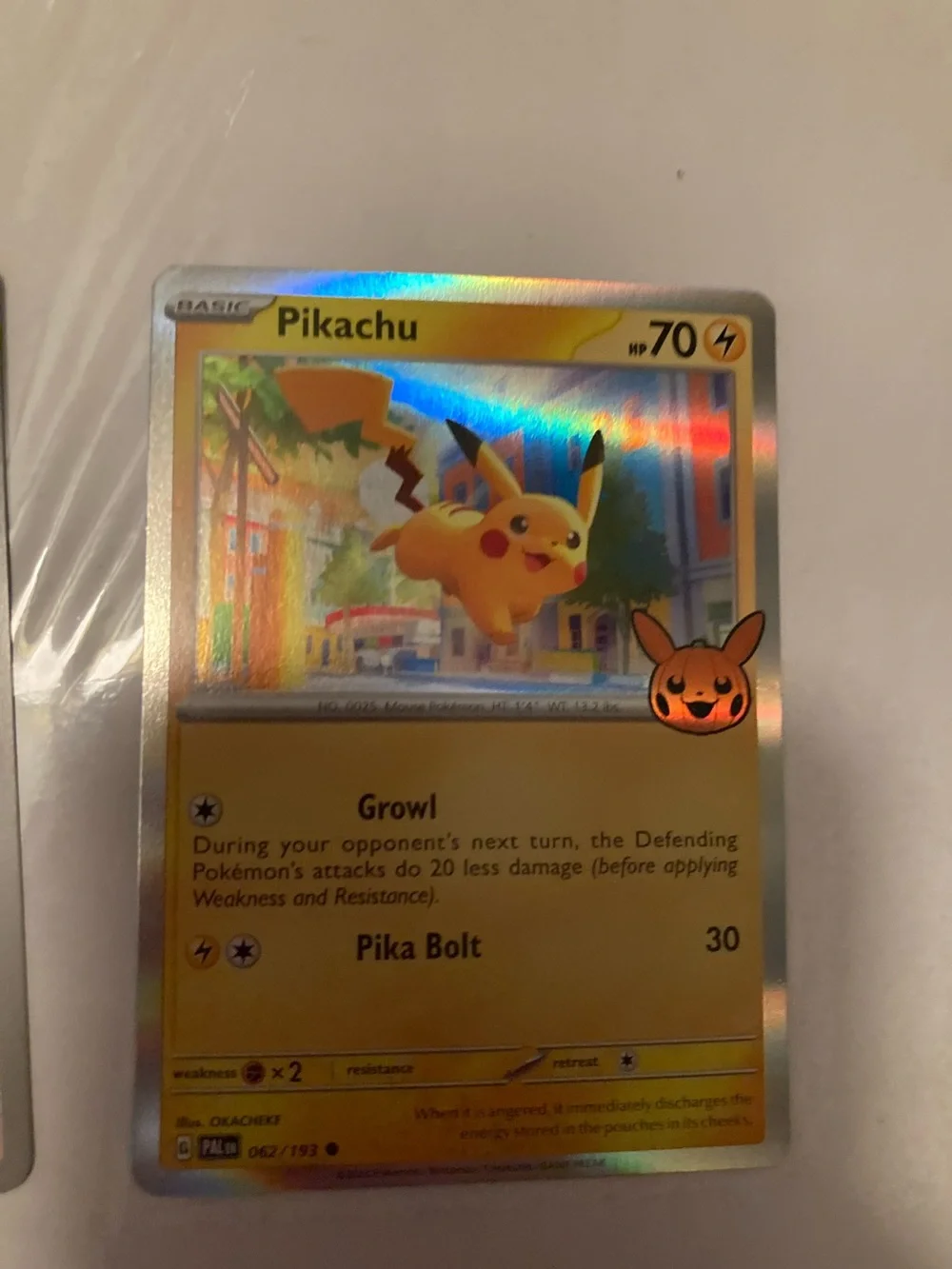Pokemon Pikachu Trading Card Pair - Yellow